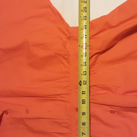 GOOD TIME USA 100% COTONN Elegant Orange Midi Dress Size 2XL. - Picture 6 of 8